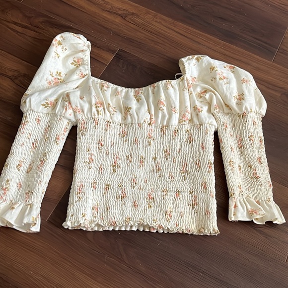 Reformation floral linen top - Picture 2 of 3